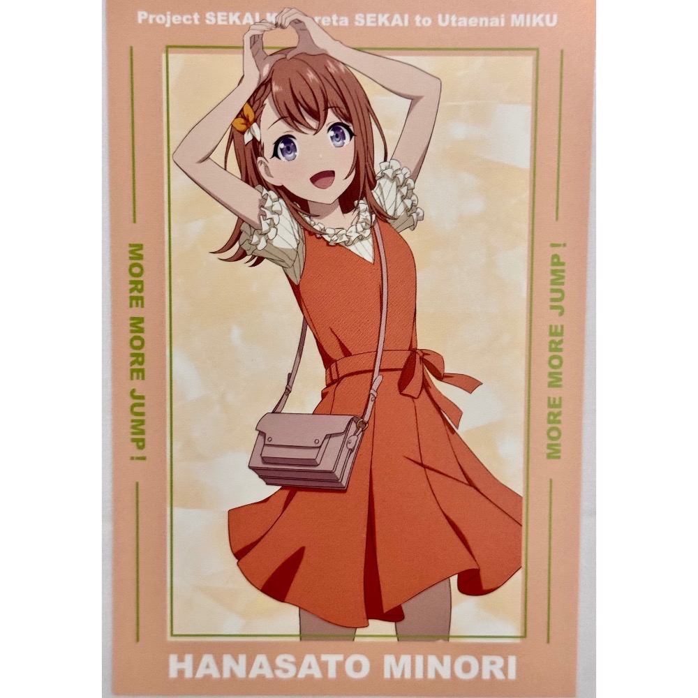 代購日本🇯🇵世界計畫 feat.初音未來 劇場版 特典（5張）桃井愛莉 日野森雫 桐谷遙  花里實乃理 日野森志步-細節圖4