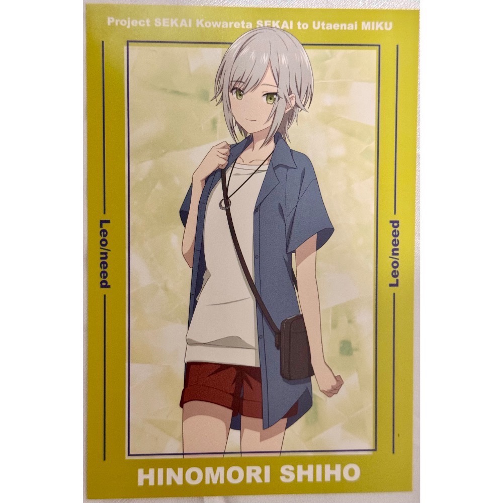 代購日本🇯🇵世界計畫 feat.初音未來 劇場版 特典（5張）桃井愛莉 日野森雫 桐谷遙  花里實乃理 日野森志步-細節圖5