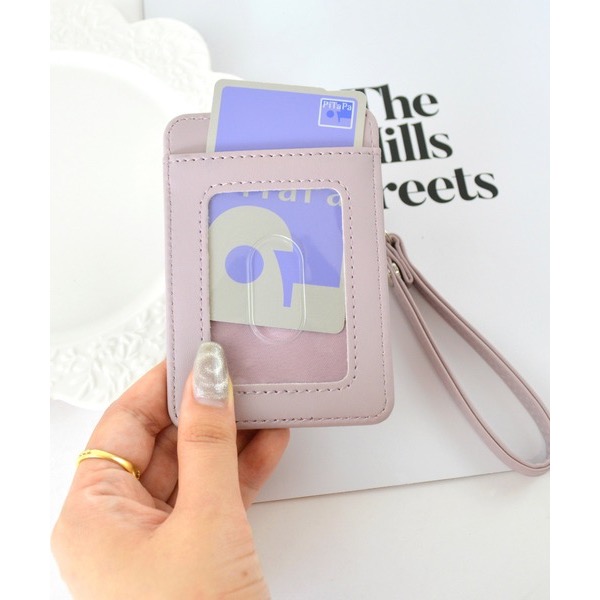 代購日本🇯🇵 SecretDoor 粉色蝴蝶結珍珠證件套 悠遊卡票卡夾 定期入れ パスケース ICカード地雷系ピンク-細節圖5