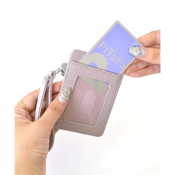 代購日本🇯🇵 SecretDoor 粉色蝴蝶結珍珠證件套 悠遊卡票卡夾 定期入れ パスケース ICカード地雷系ピンク-細節圖6