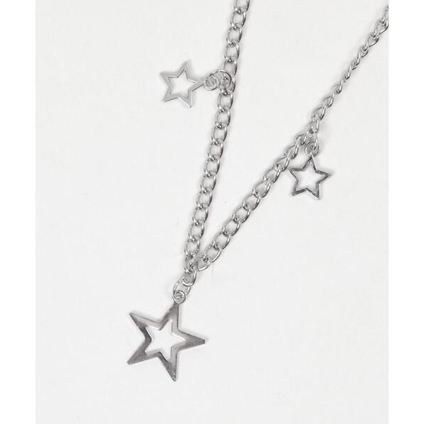 代購日本🇯🇵 WEGO 銀色星形多層項鍊スターレイヤードネックレス地雷系シルバー free size-細節圖6