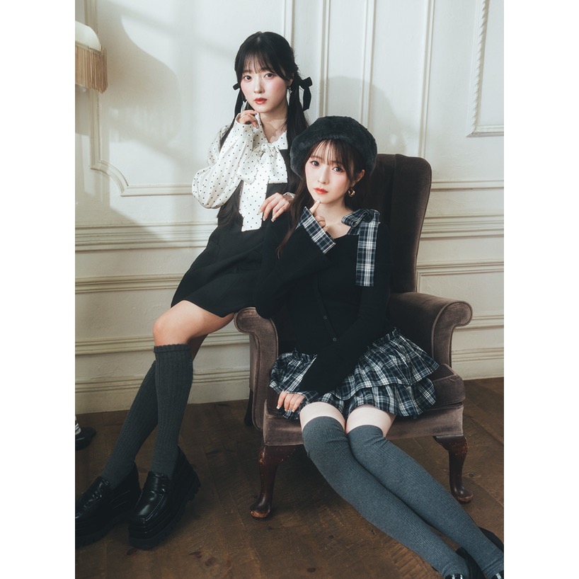 代購日本🇯🇵GRL新款川本笑瑠玫瑰金色耳針式寶石鏈長氣質耳環ビジューチェーンロングピアス[ts419]ピンクゴールド-細節圖2