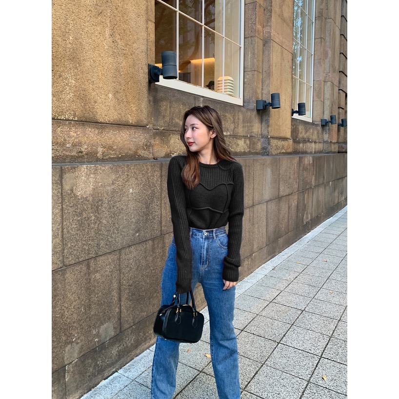 代購日本🇯🇵GRL新款 象牙色 馬甲風針織上衣 ビスチェ風ニットトップス[dpk417]アイボリーfree size-細節圖7