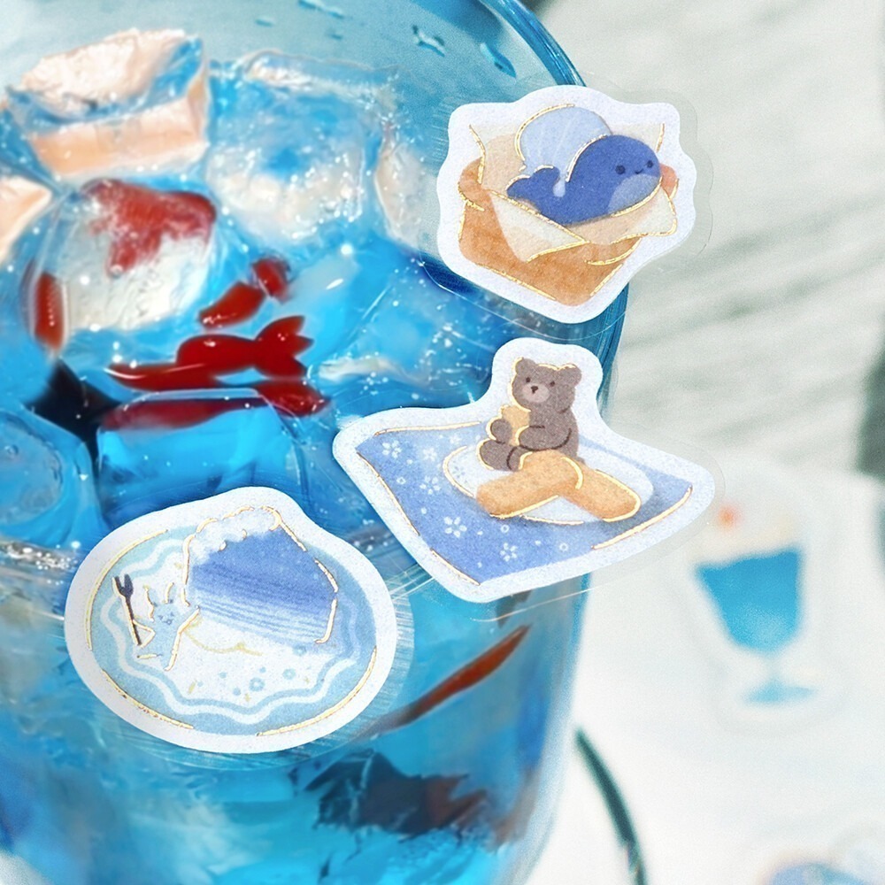 *激動小鹿*<現貨>日本 BGM 貼紙包 下午茶派對 可愛動物 系列 貼紙 2025新品-細節圖9