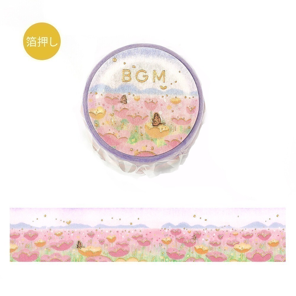 *激動小鹿*<現貨>日本 BGM 紙膠帶 燙金 和紙膠帶 Dreamscape 系列 整捲 燙金 紙膠帶 2025新品-規格圖7