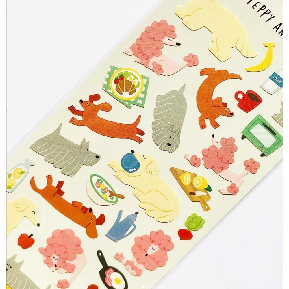 *激動小鹿*<現貨>日本 MIND WAVE 貼紙 PEPPY ANIMAL 系列 pet 貼紙-細節圖2