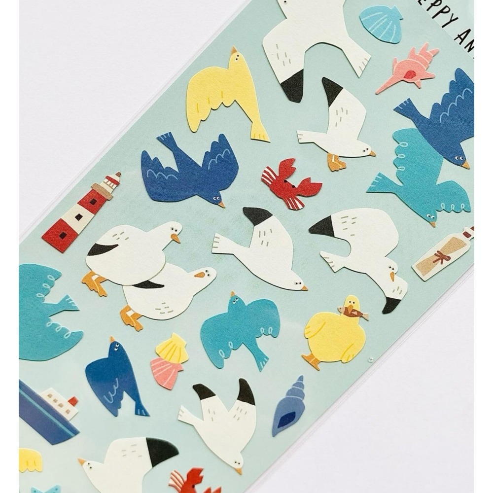 *激動小鹿*<現貨>日本 MIND WAVE 貼紙 PEPPY ANIMAL 系列 pet 貼紙-細節圖3