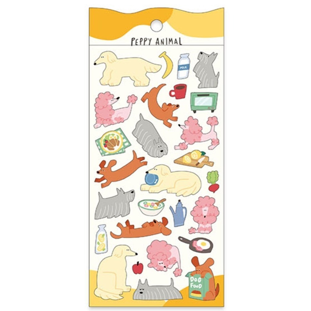 *激動小鹿*<現貨>日本 MIND WAVE 貼紙 PEPPY ANIMAL 系列 pet 貼紙-規格圖3