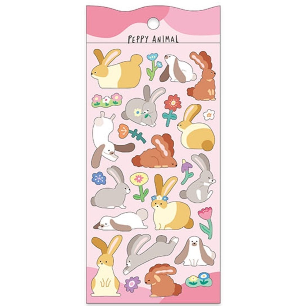 *激動小鹿*<現貨>日本 MIND WAVE 貼紙 PEPPY ANIMAL 系列 pet 貼紙-規格圖3