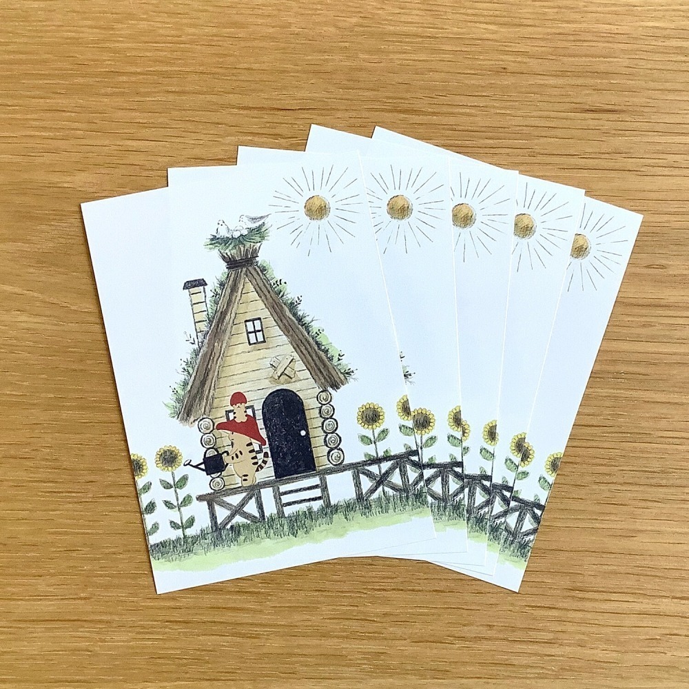 *激動小鹿*<現貨>日本4legs A6紙套裝【蘑菇貓】30張入(6種×各5張)- 便籤 4legs-A6SET001-細節圖5