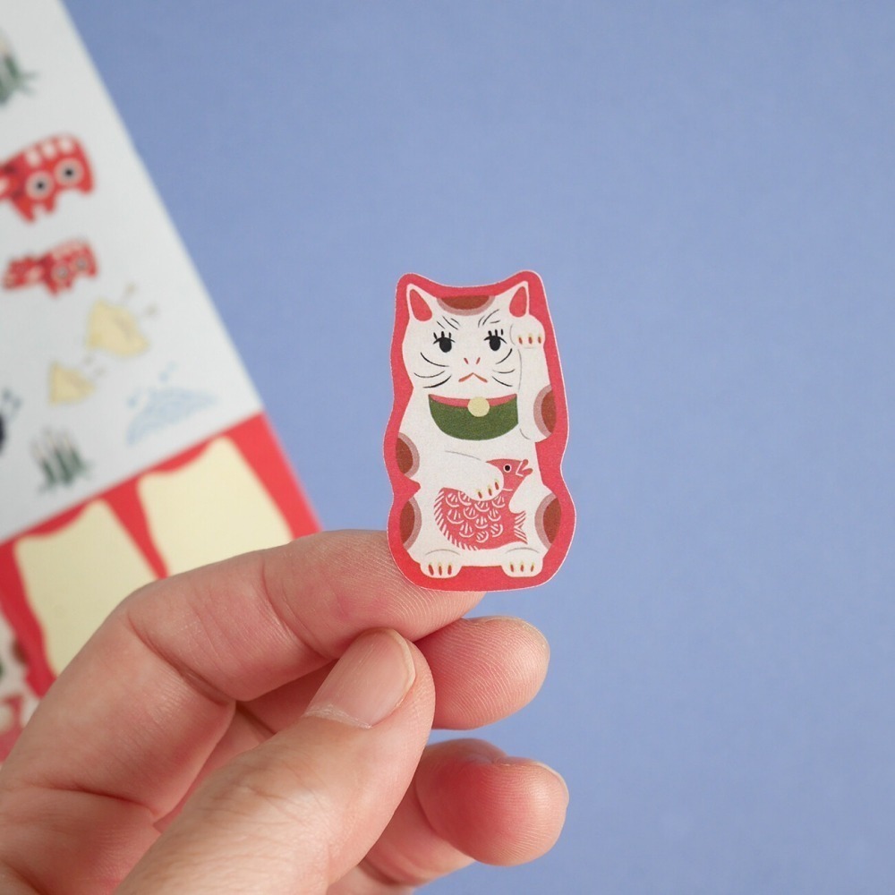 *激動小鹿*<現貨>日本 4Legs 日本插畫家 水彩畫貼紙 lucky charm 幸運符 4legs-ST005-細節圖5