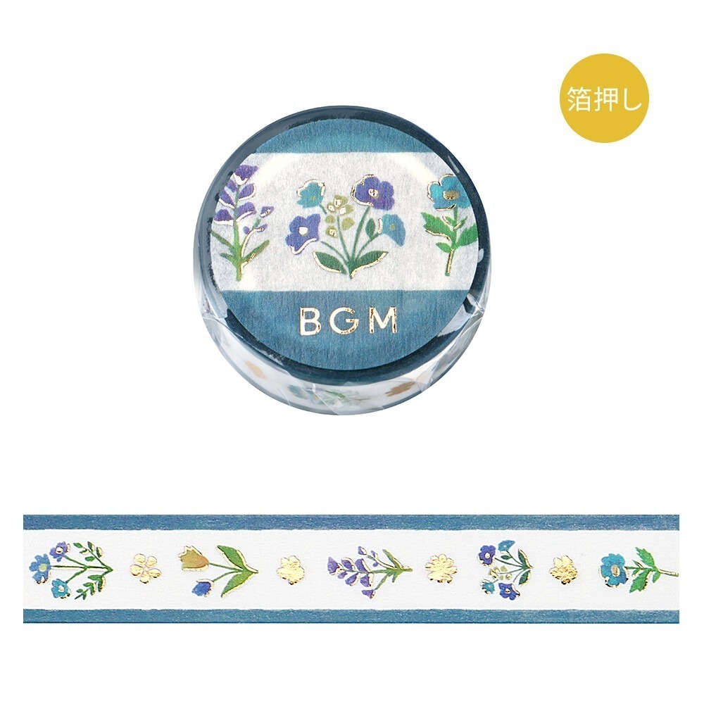 *激動小鹿*<現貨>日本 BGM 紙膠帶 Classic Life 系列 新品 BGM 金箔 燙金 和紙膠帶-規格圖7