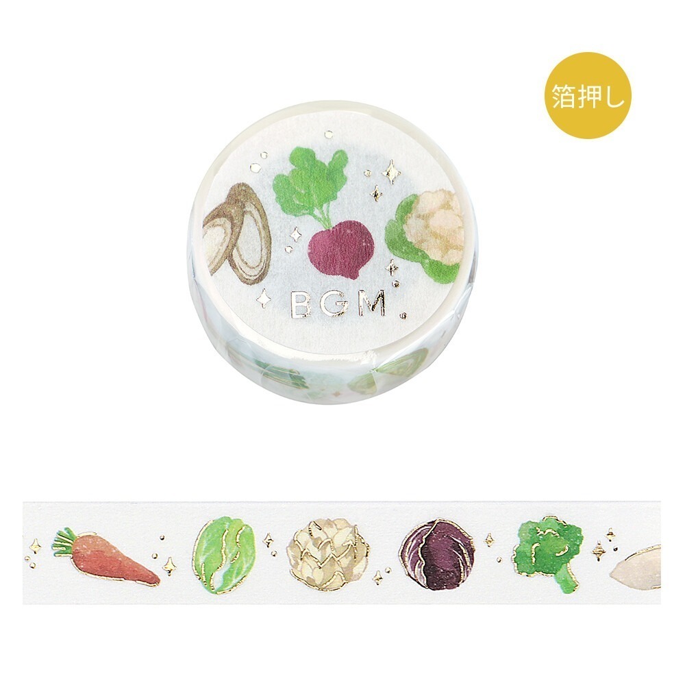 *激動小鹿*<現貨>日本 BGM 紙膠帶 Classic Life 系列 新品 BGM 金箔 燙金 和紙膠帶-規格圖7