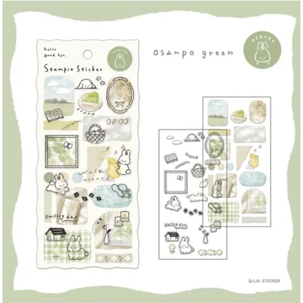 *激動小鹿*<現貨>日本 Q-LiA 貼紙 Stampie 貼紙 透明 半透感貼紙 日本貼紙 Q-LIA 每組兩張貼紙-細節圖6