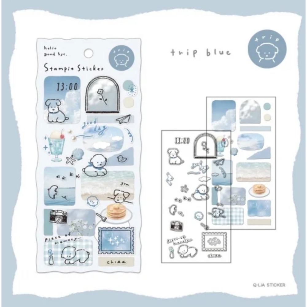 *激動小鹿*<現貨>日本 Q-LiA 貼紙 Stampie 貼紙 透明 半透感貼紙 日本貼紙 Q-LIA 每組兩張貼紙-規格圖7