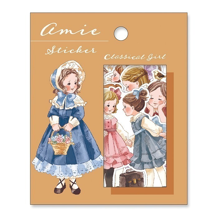 *激動小鹿*<現貨>日本 mind wave貼紙 AMIE系列 女孩 人物 40枚入貼紙包 日本貼紙 第四彈-規格圖5