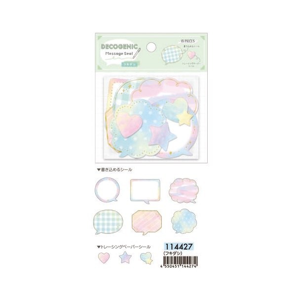 *激動小鹿*<現貨>日本 CRUX 可書寫 貼紙 CRUX貼紙包 DECOGENIC Message 新品-規格圖4