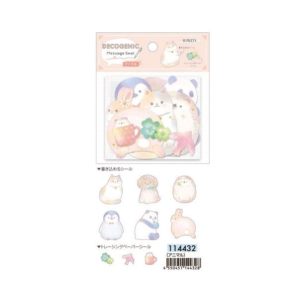 *激動小鹿*<現貨>日本 CRUX 可書寫 貼紙 CRUX貼紙包 DECOGENIC Message 新品-規格圖4