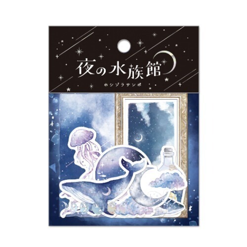 *激動小鹿*<現貨>日本 Q-LiA 貼紙 夜晚造訪的秘密之地 系列 貼紙 貼紙包 新品-規格圖7