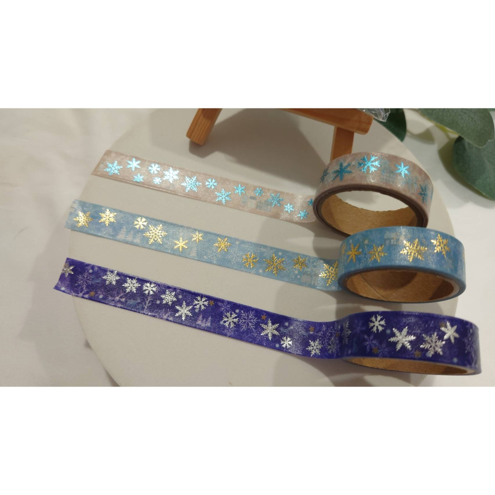*激動小鹿*<現貨>日本 amifa 紙膠帶 143553 雪の結晶 雪花 系列 日本原裝進口 單捲售-細節圖3