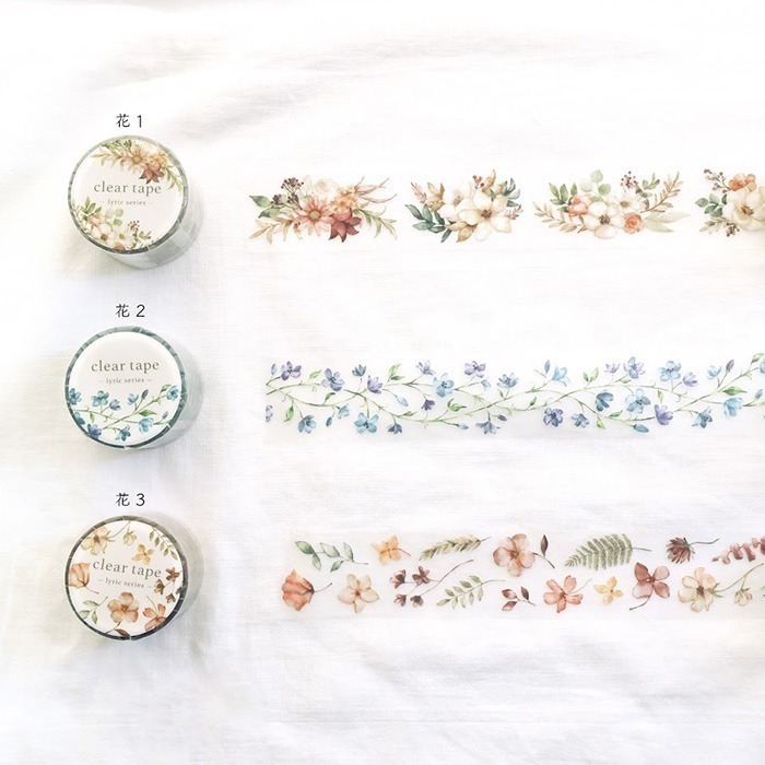 *激動小鹿*<現貨>日本 MINDWAVE PET 膠帶 Lyric series 透明 PET 膠帶-細節圖2