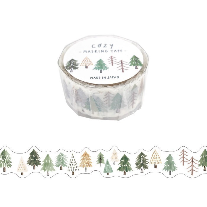 *激動小鹿*<現貨>日本 正版 MIND WAVE 紙膠帶 異形紙膠帶 手帳膠帶 cozy masking tape-規格圖4