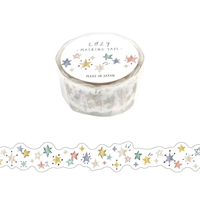*激動小鹿*<現貨>日本 正版 MIND WAVE 紙膠帶 異形紙膠帶 手帳膠帶 cozy masking tape-規格圖4
