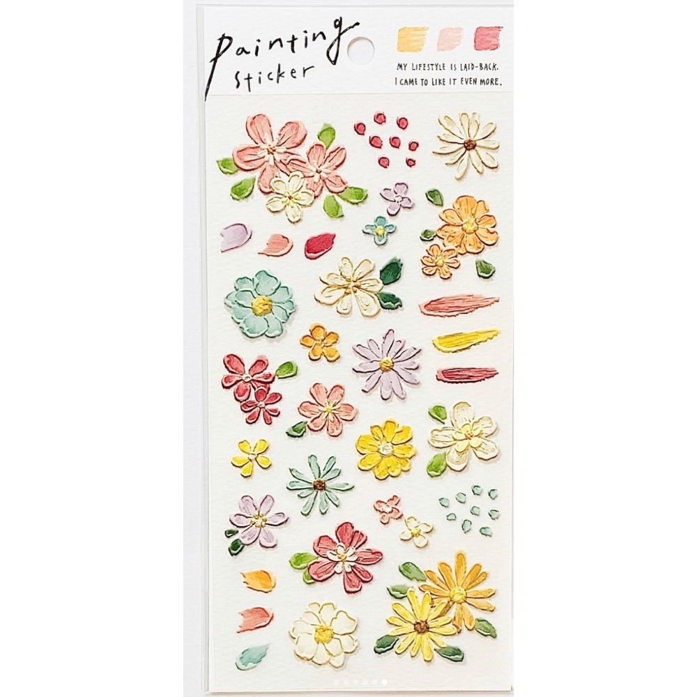 *激動小鹿*<現貨>MIND WAVE 貼紙 日本 painting sticker 油畫風 pet 貼紙-規格圖4