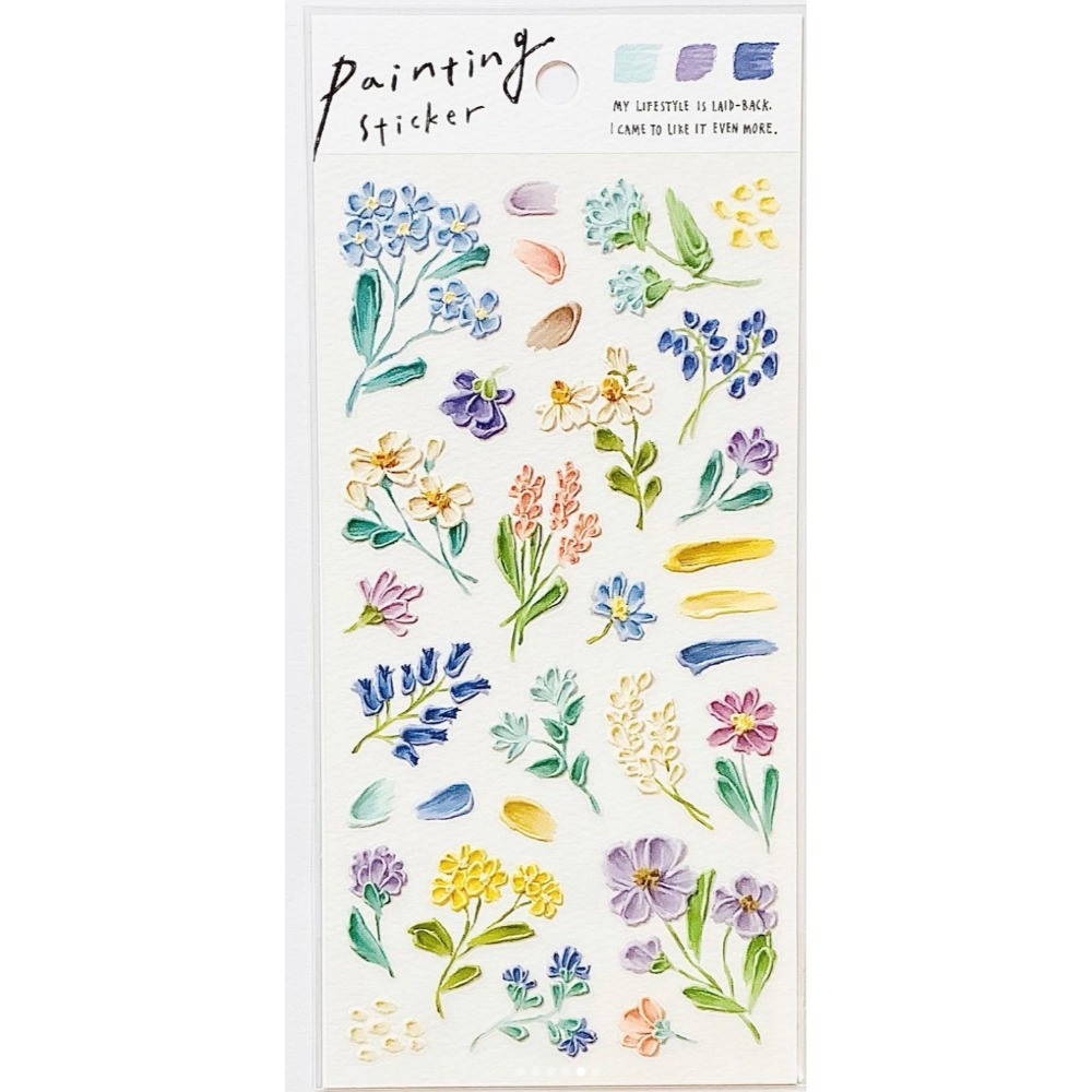 *激動小鹿*<現貨>MIND WAVE 貼紙 日本 painting sticker 油畫風 pet 貼紙-規格圖4