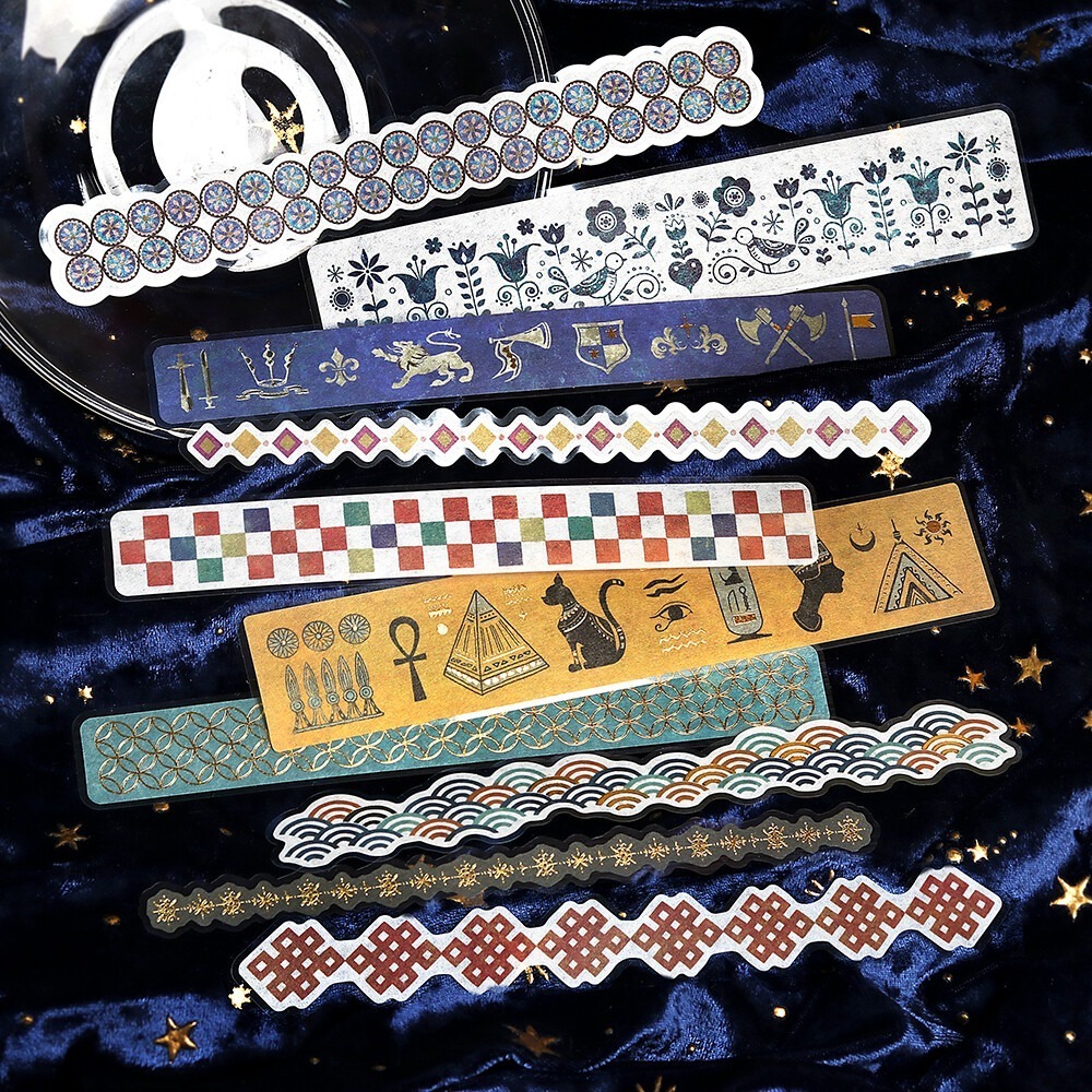 *激動小鹿*<現貨>日本 BGM 和紙貼紙包 Ligne系列 長條型和紙 貼紙 貼紙包-細節圖7