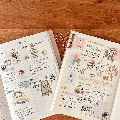 *激動小鹿*<現貨>日本 Pine book 貼紙 KASANERU 貼紙 pinebook (每套有2張貼紙)-細節圖10