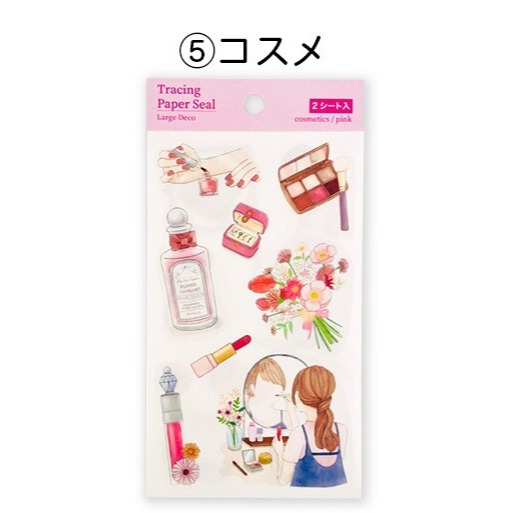 *激動小鹿*<現貨>日本 Pine book 貼紙 裝飾貼紙 大張貼紙 生活 時尚花卉 (兩張入一組) 新品-規格圖11