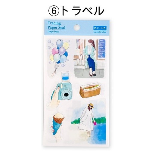 *激動小鹿*<現貨>日本 Pine book 貼紙 裝飾貼紙 大張貼紙 生活 時尚花卉 (兩張入一組) 新品-規格圖11