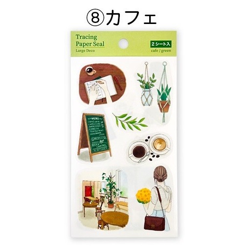 *激動小鹿*<現貨>日本 Pine book 貼紙 裝飾貼紙 大張貼紙 生活 時尚花卉 (兩張入一組) 新品-規格圖11