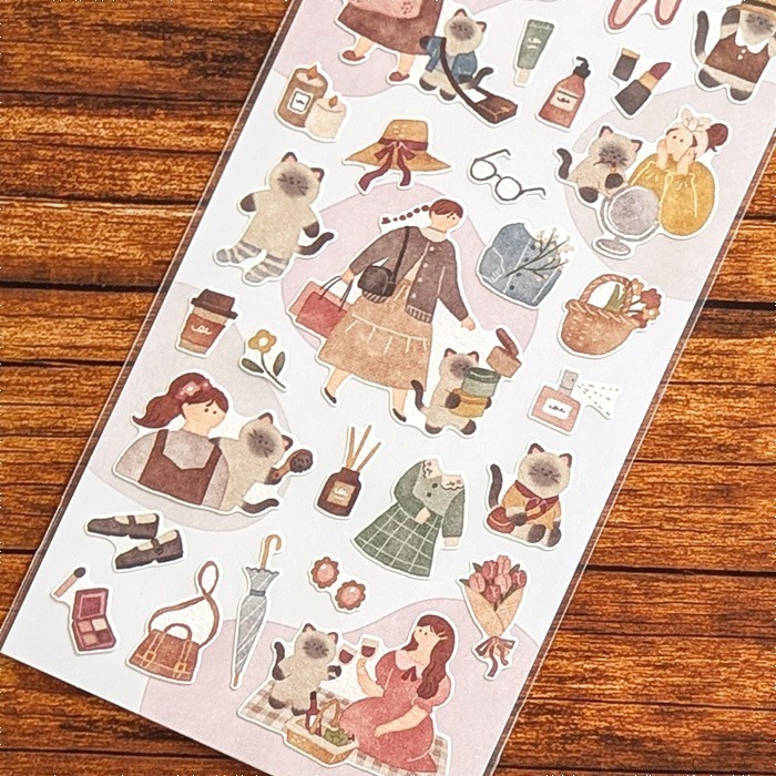 *激動小鹿*<現貨>日本 MIND WAVE 貼紙 與那女孩一起 系列 貼紙 日本貼紙 新品-細節圖7