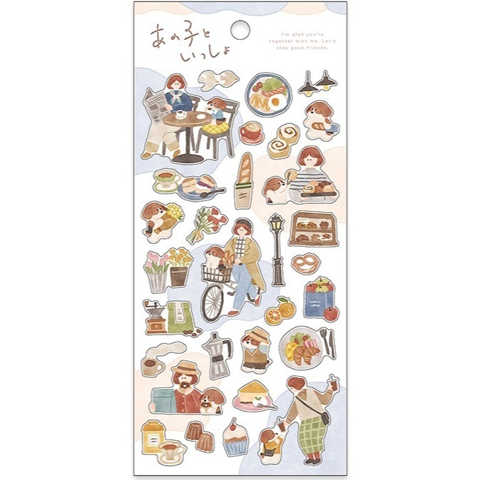*激動小鹿*<現貨>日本 MIND WAVE 貼紙 與那女孩一起 系列 貼紙 日本貼紙 新品-規格圖8