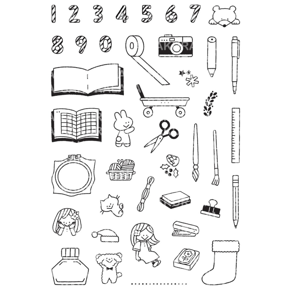 *激動小鹿*<現貨>日本 Sakuralala 水晶印章 365905: My 12 Days of Christmas-細節圖2