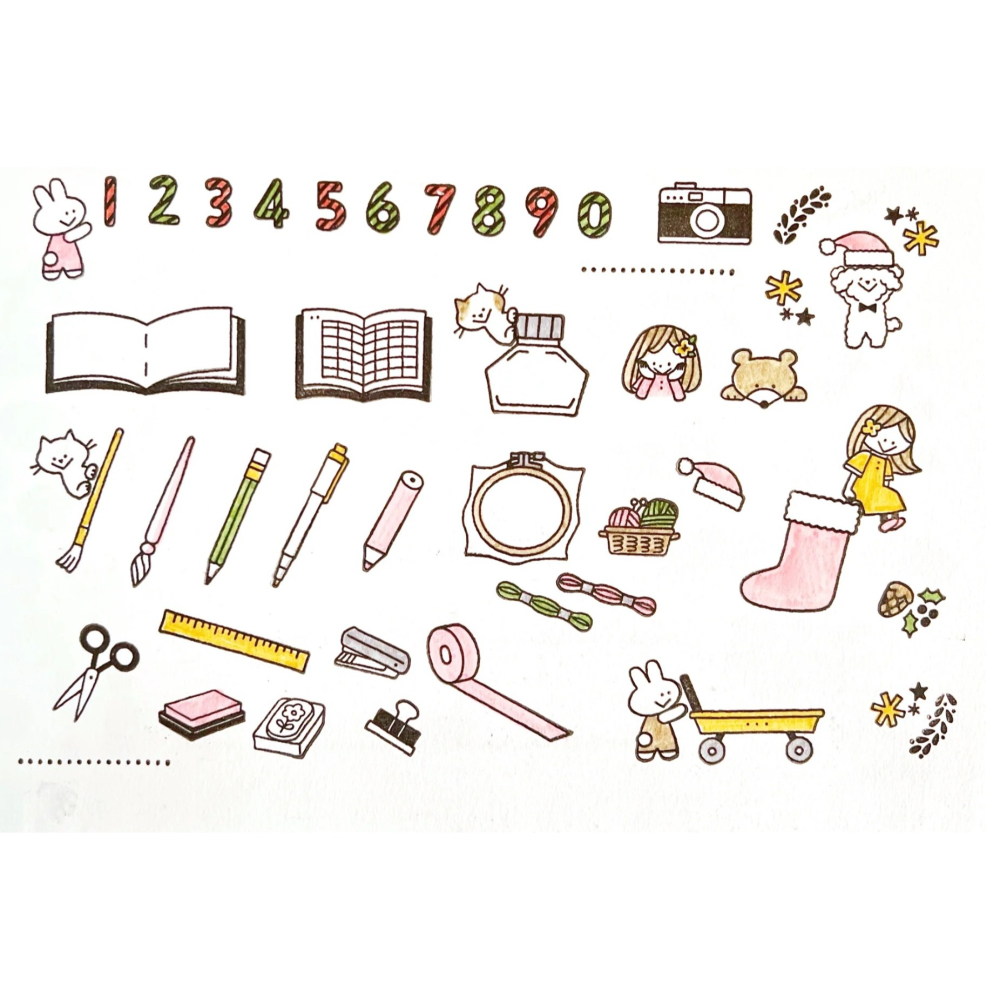 *激動小鹿*<現貨>日本 Sakuralala 水晶印章 365905: My 12 Days of Christmas-細節圖4