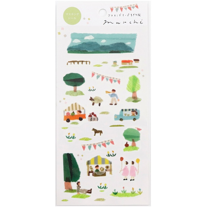 *激動小鹿*<現貨>日本 田村美紀 插畫家 Maki Tamura 和紙貼紙 新品 我的最愛系列-規格圖7