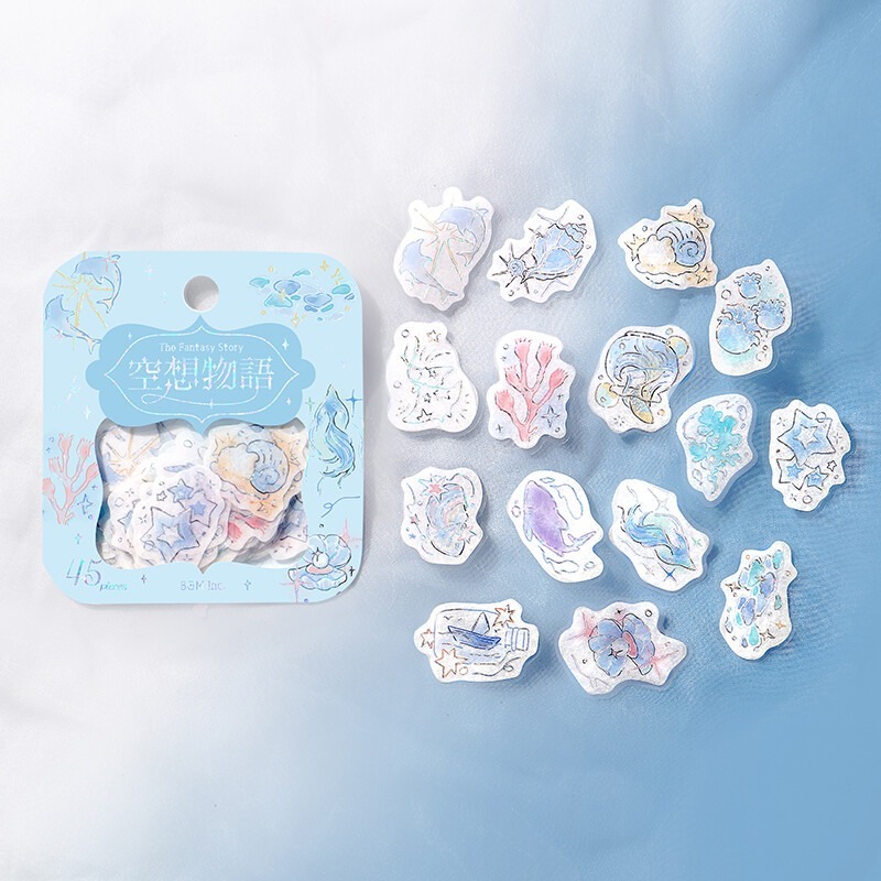 *激動小鹿*<現貨>日本 BGM 空想物語 貼紙 BGM 貼紙包 新品貼紙-規格圖10