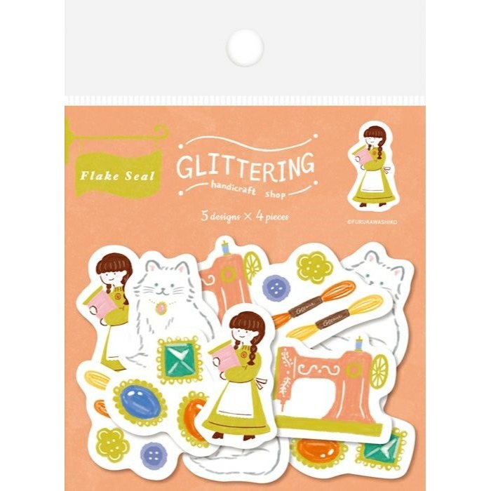 *激動小鹿*<現貨>日本 古川紙工 貼紙包 Wa-life 夏限量新品 貼紙 古川紙工貼紙包-規格圖8