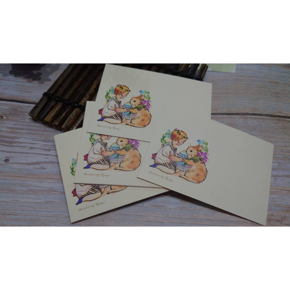 *激動小鹿*<現貨> 日本 Krimgen 復活節便條紙 memo pad 無黏性留言卡-規格圖3