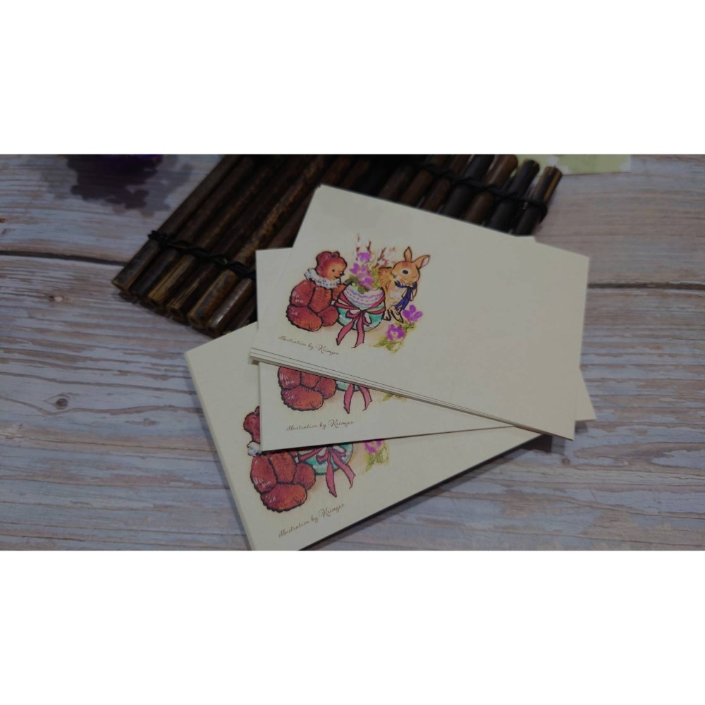 *激動小鹿*<現貨> 日本 Krimgen 復活節便條紙 memo pad 無黏性留言卡-規格圖3