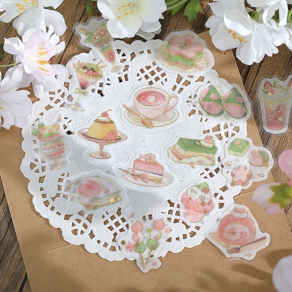 *激動小鹿*日本 BGM貼紙 BGM 燙金貼紙 貼紙 貼紙包 - 2025 櫻花限定 限量款 售完無法補-細節圖5