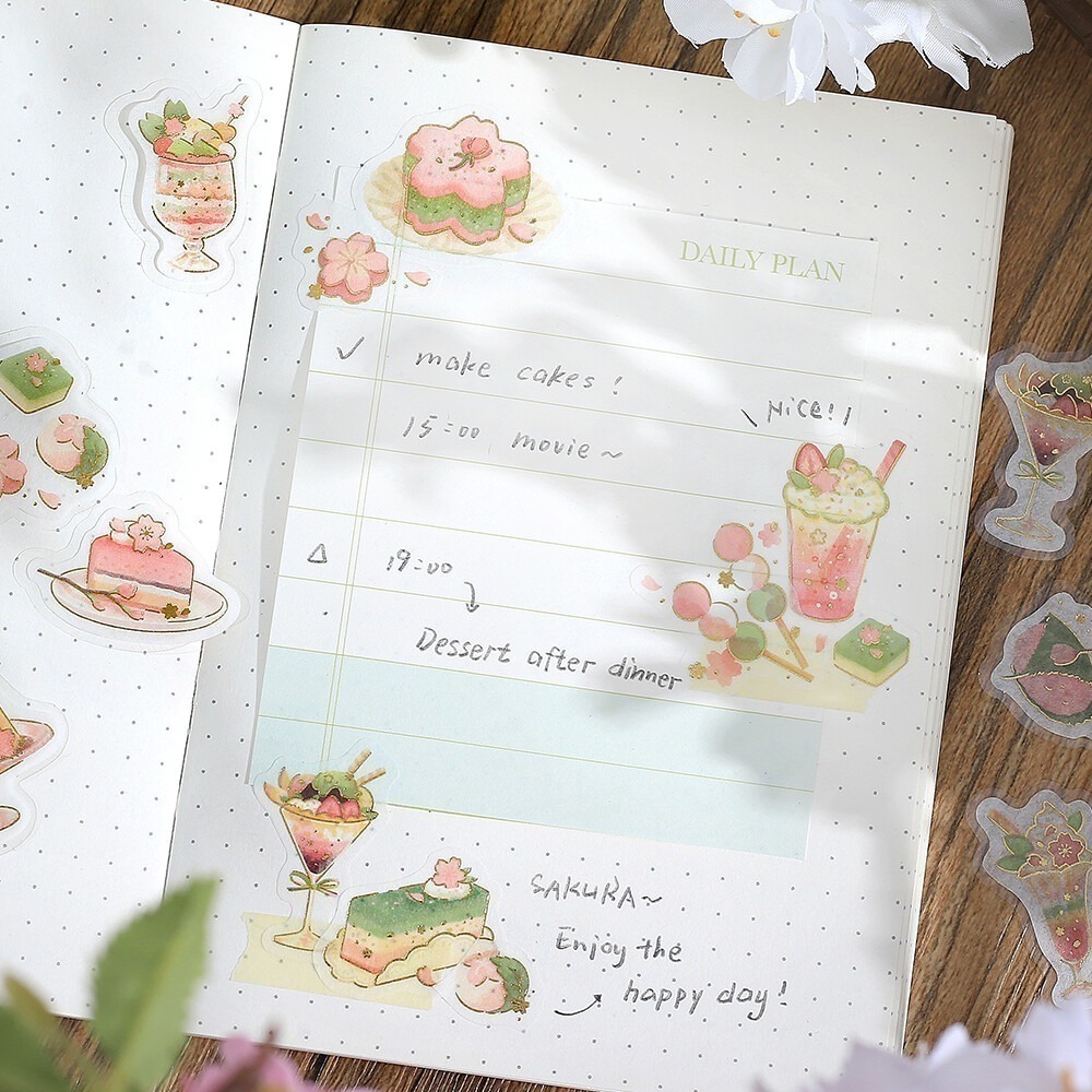 *激動小鹿*日本 BGM貼紙 BGM 燙金貼紙 貼紙 貼紙包 - 2025 櫻花限定 限量款 售完無法補-細節圖9