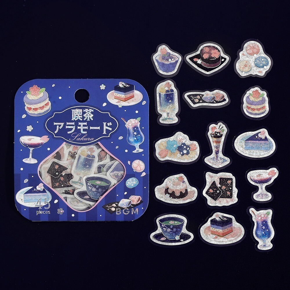 *激動小鹿*日本 BGM貼紙 BGM 燙金貼紙 貼紙 貼紙包 - 2025 櫻花限定 限量款 售完無法補-規格圖10