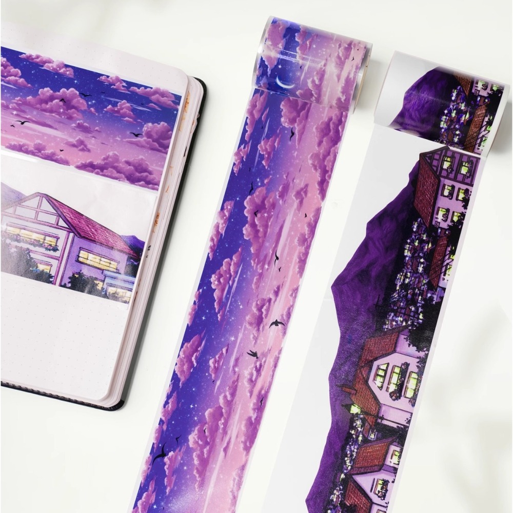 *激動小鹿*<現貨>加拿大 WT 紙膠帶 分裝賣場 夜幕 & 暮雲 和紙 / PET 膠帶 造景膠帶 分裝-細節圖4