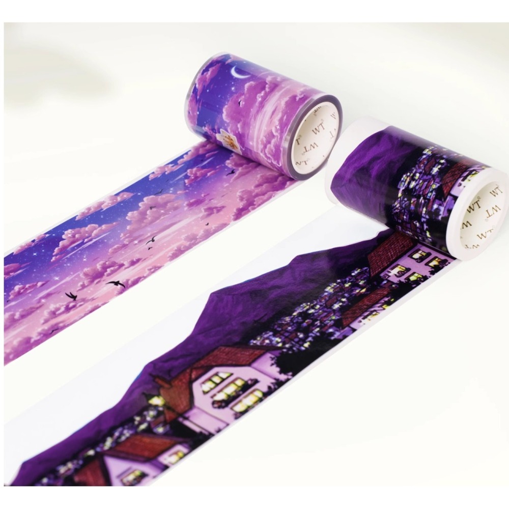 *激動小鹿*<現貨>加拿大 WT 紙膠帶 分裝賣場 夜幕 & 暮雲 和紙 / PET 膠帶 造景膠帶 分裝-細節圖5