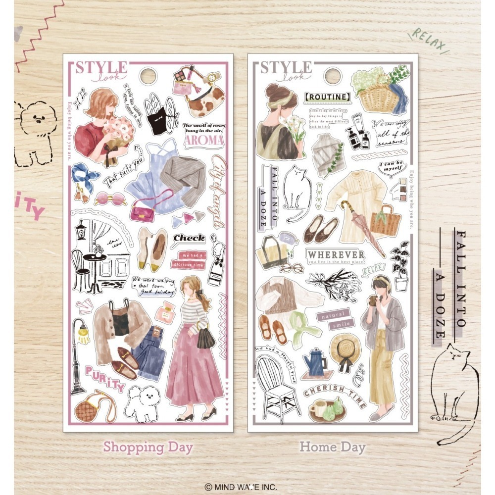 *激動小鹿*<現貨>日本 MIND WAVE 貼紙 STYLE LOOK STICKER 系列 2025新品-細節圖4