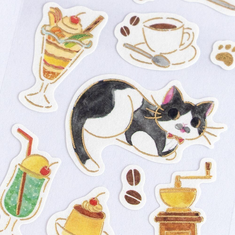 *激動小鹿*<現貨>日本  NB社 貼紙 NB CO.,LTD Prier 貓咪 復古貼紙 日本貼紙 2025 新品-細節圖2